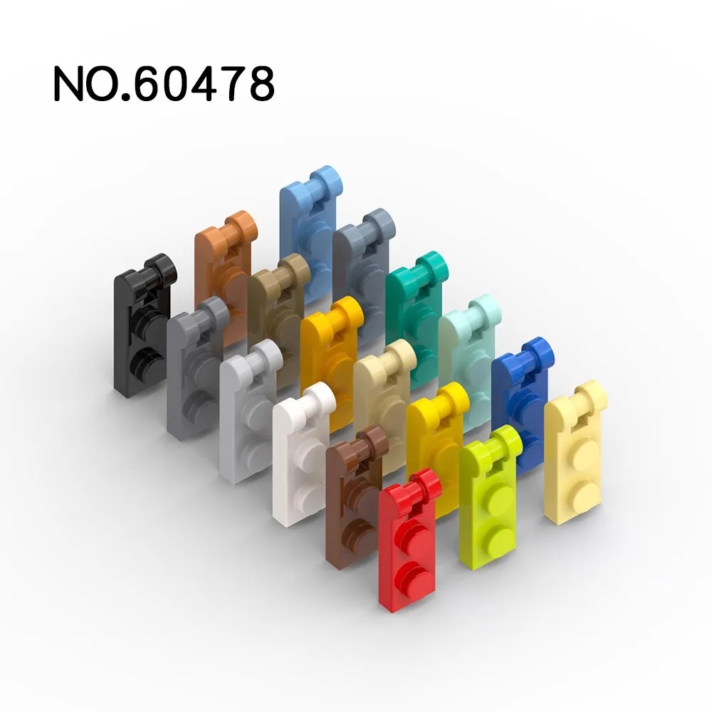 20pcs MOC 60478 Plate Special 1 x 2 with Bar Handle on End Building Blocks Parts DIY Educational Tech Parts Toys