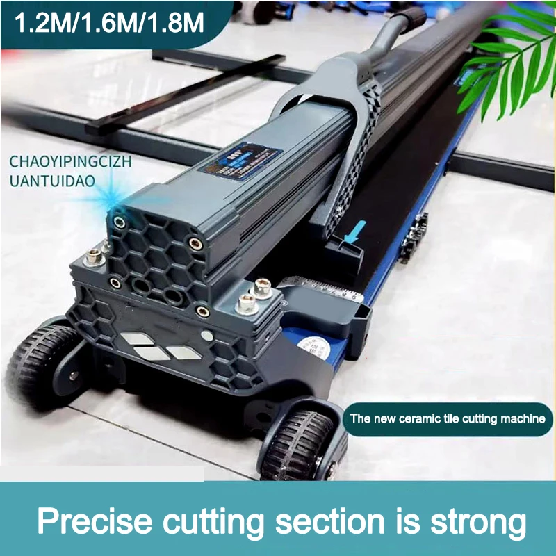 Portable Stone Cutting Machine 1.2 M Of Water Knife Track Push Broaches Manual Desktop Tile Slate Cutter Cutting Tools 45 Degree