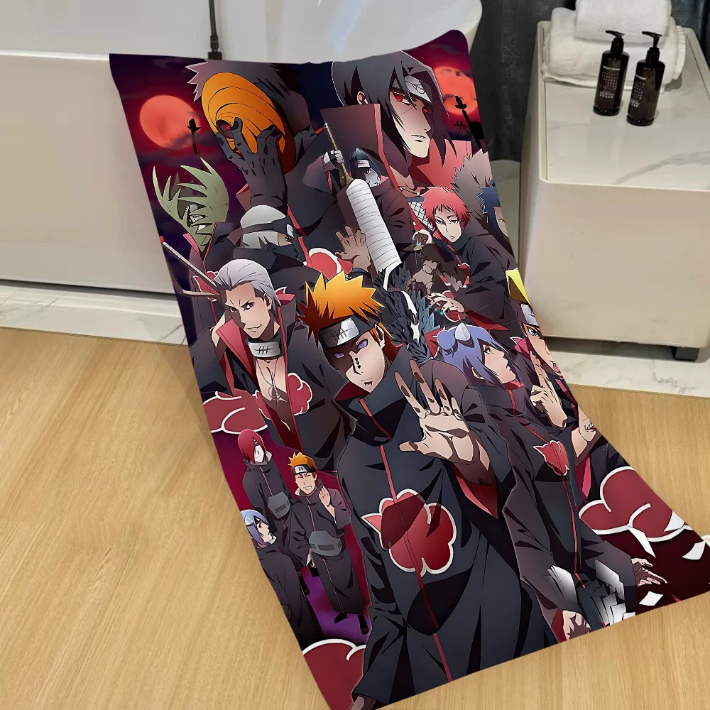 Anime N-Narutos Microfiber Printed Beach Towel Mountain Climbing Yoga Beach Swimming Running Absorbent Soft Towel