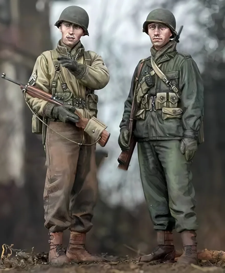 

1:35 model kit resin kit WW2 US Infantry (2 figures)