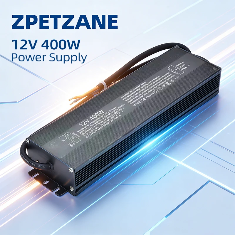 

IP67 Waterproof FS-400 Ultr Slim Switching Power Supply 12V 24V 400W Light LED Driver Outdoor Transformer