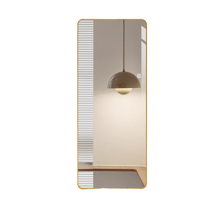 

Smart framed full body mirror full-length led lamp mirror Entrance fitting decorative mirror with lamp