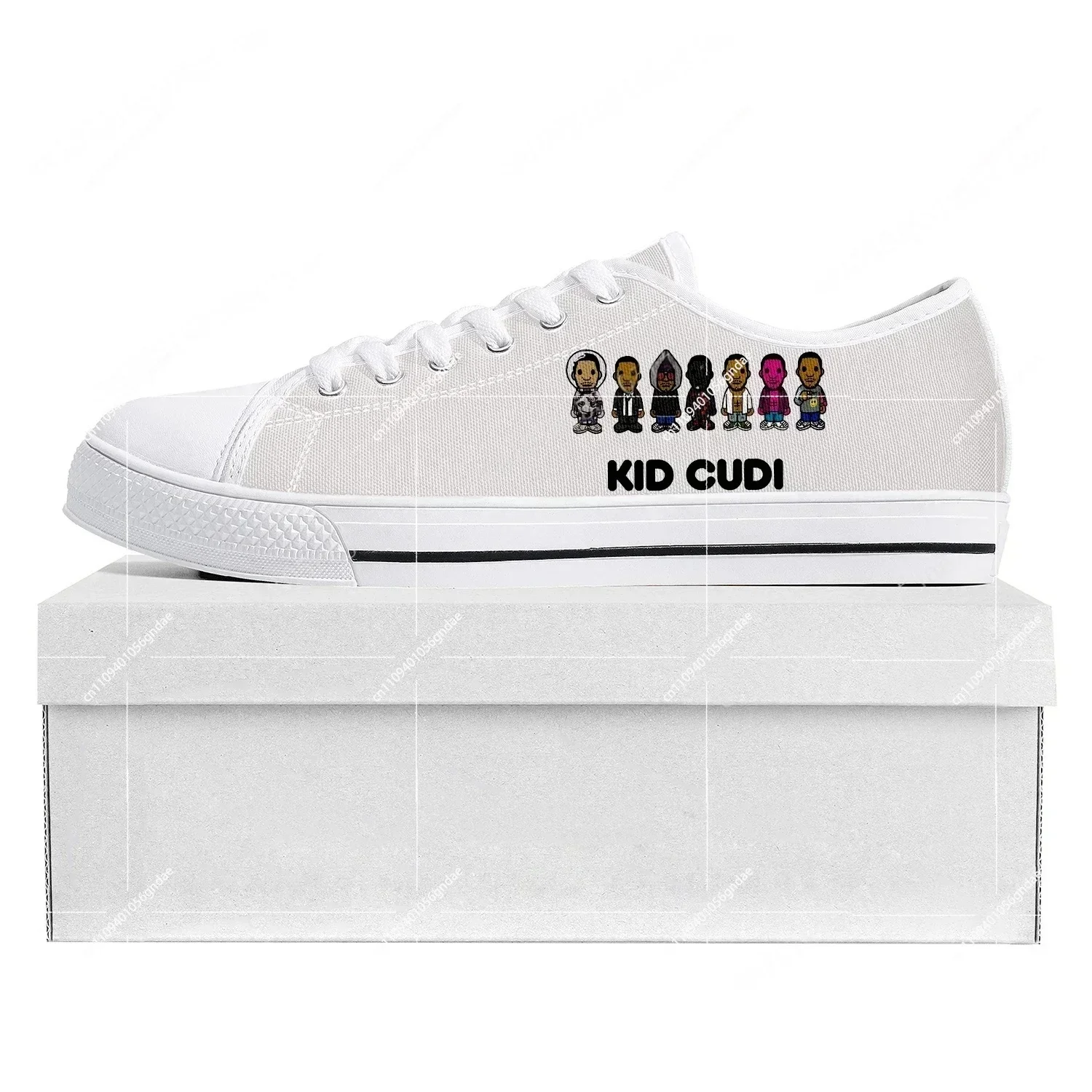 

Kid Rapper Cudi Fashion Low Top Sneakers Mens Womens Teenager Canvas Sneaker Casual Couple Shoes Custom Shoe White