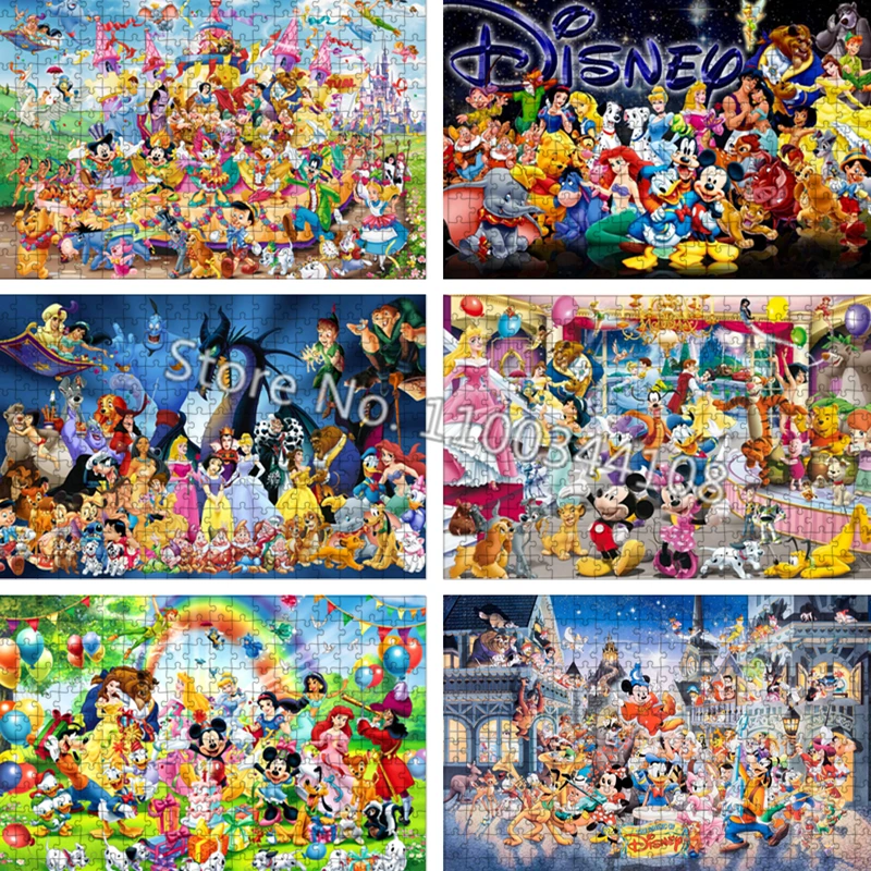 

Diy Disney Character Cartoon Puzzle Princess Mickey Mouse Creative Jigsaw Puzzles Imagine Children Assembly Educational Toys