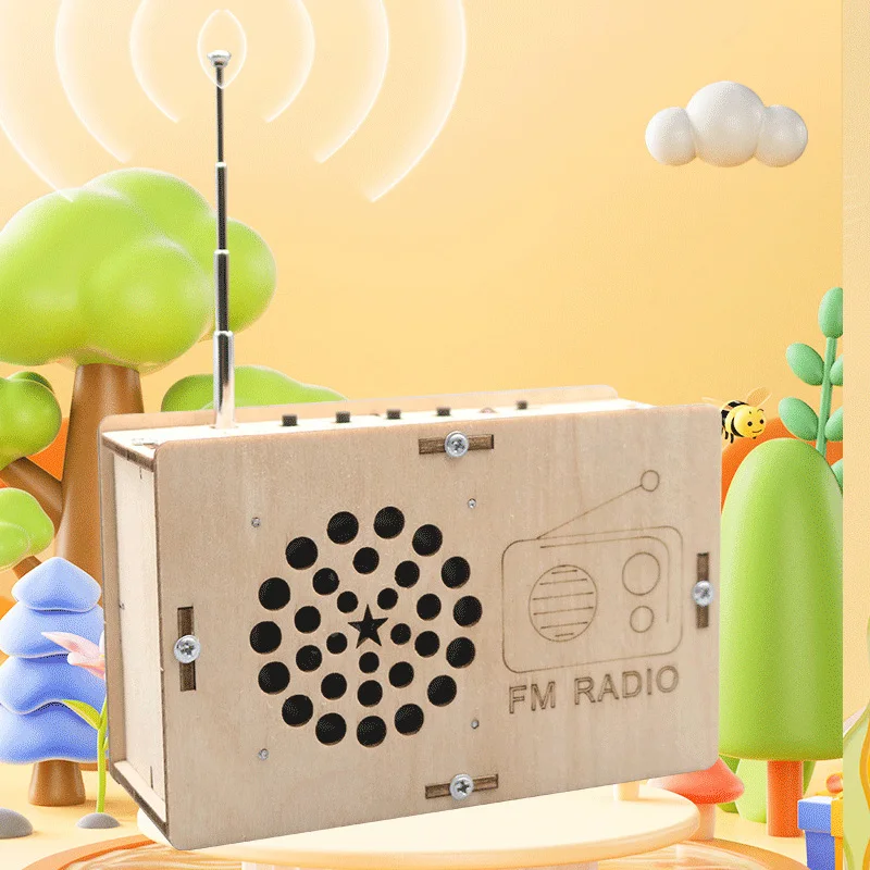 

1 шт., модель FM-радио «сделай сам», студенческое научное образование, научное обучение, экспериментальное оборудование, паровые игрушки, подарок ручной работы для сборки