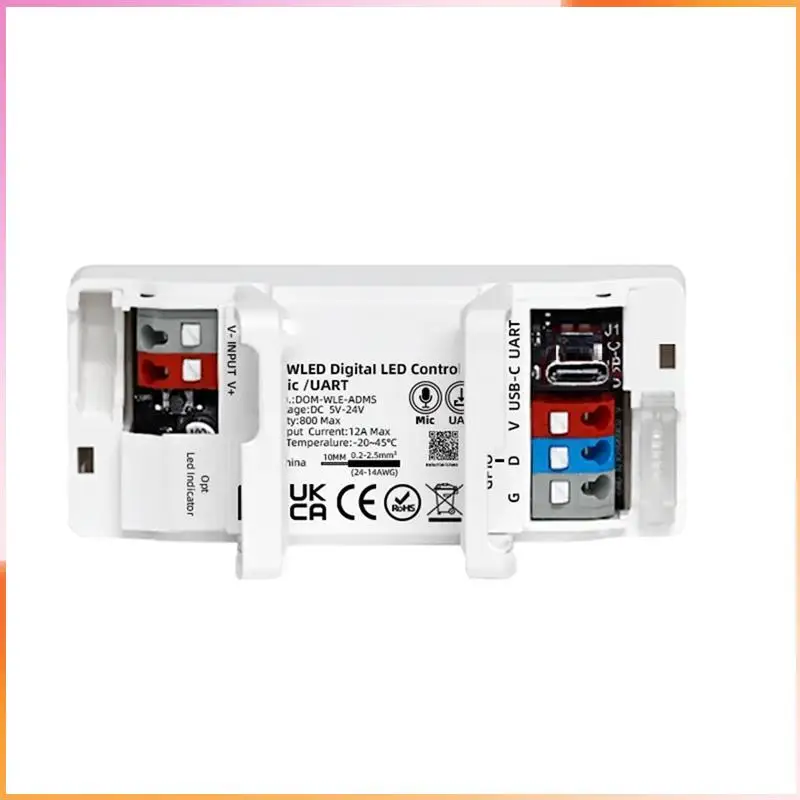 

A93Z ESP32 WLED RGB Strip Controller Smart For LED Controller 5-24V Wifi With OTA Update Max 800 Ics GPIO16 Output For LED Light