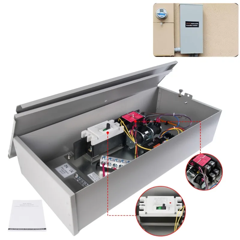 200 amp single-phase generator automatic switch replacement for Generac RXSW200A3,
