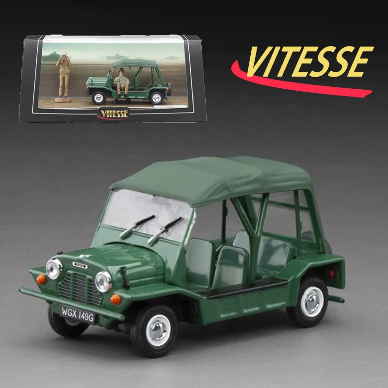 Vitesse مقياس 1:43 نموذج سيارة صغير من خليط معدني Moke مجموعة ثابتة مزينة ألعاب هدايا العيد #2