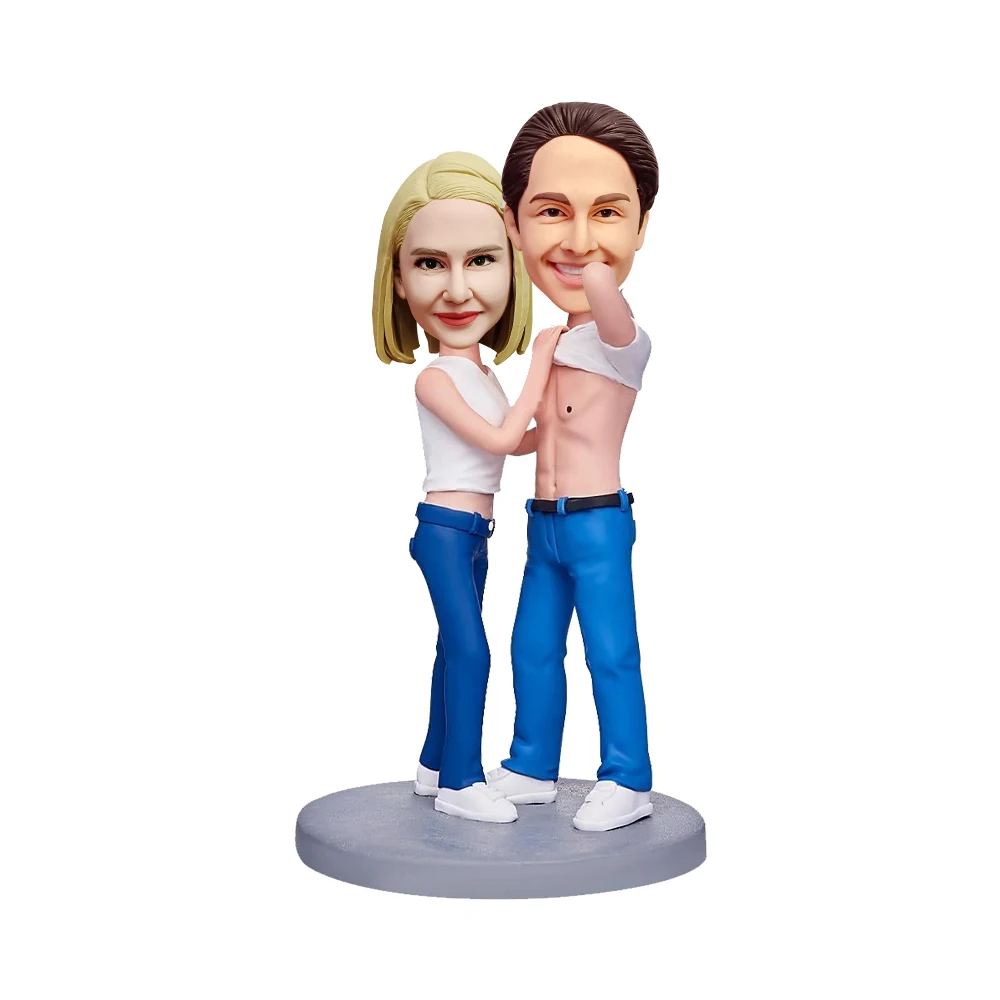 Custom Bobblehead Couple Wedding Dolls, Best Custom Topper Cake Bobblehead,best Custom Bobblehead Based On Your Photos