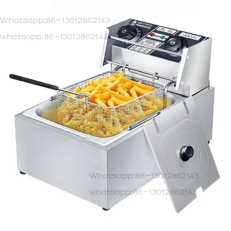 

Электрическая фритюрница с одинарным и двойным цилиндром, большой вместимости, с постоянной температурой, усиленная, настольная.
