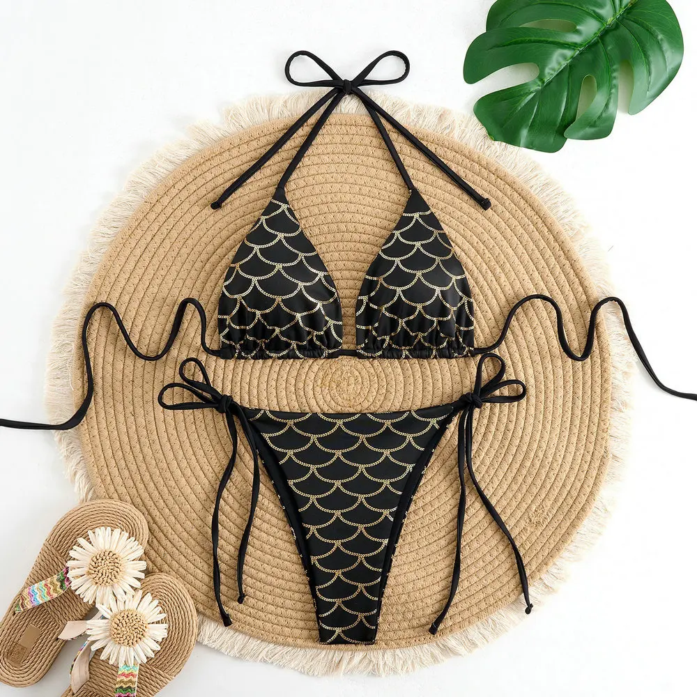 

Micro Bikini Sexy Swimsuits For Women 2025 Swimwear Dot Brazilian Bikini Set Thong Biquini Swim Suits String Beachwear Female