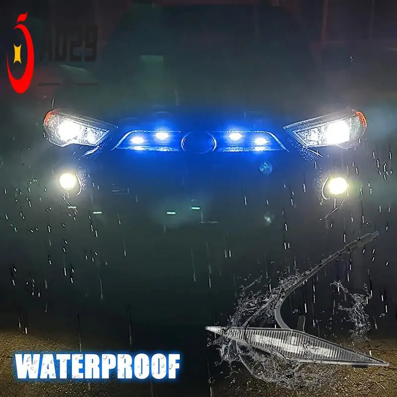 

A029-4 PCS RGB Grill Led Lights Replacement For 2014-2019 Toyota 4Runner TRD Pro Grille, SR5,TRD Off-Road,Limited 2014-2023 TRD