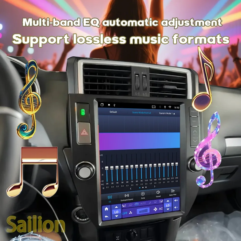 

12.3" Android15 New System Car Stereo Radio For Toyota Land Cruiser Prado 150 2010-2017 Multimedia Player GPS Navigation CarPlay