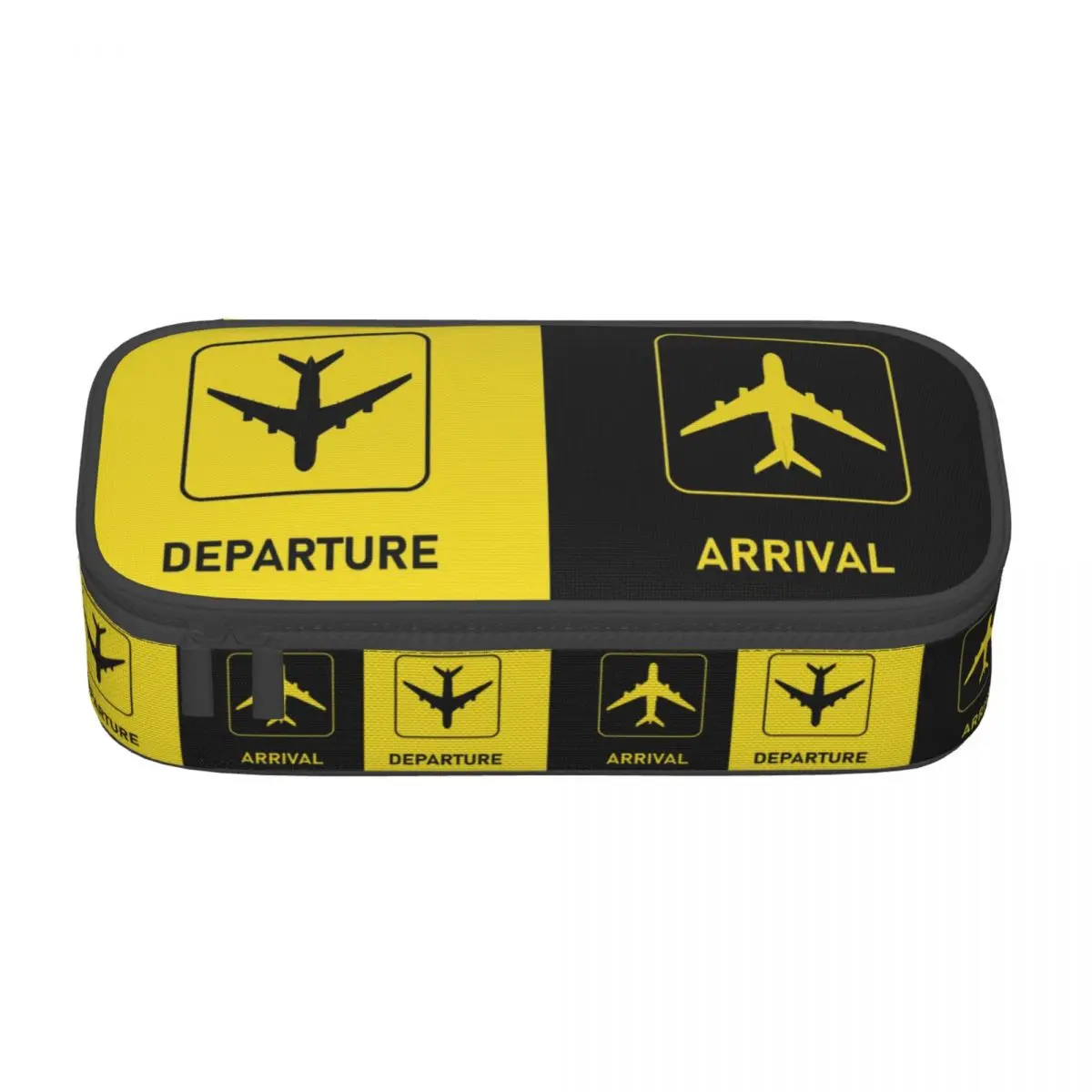 Aviation Arrival Departure Kawaii Pencil Case Girl Boy Large Storage Aviator Airport Plane Pencil Box Students Stationery