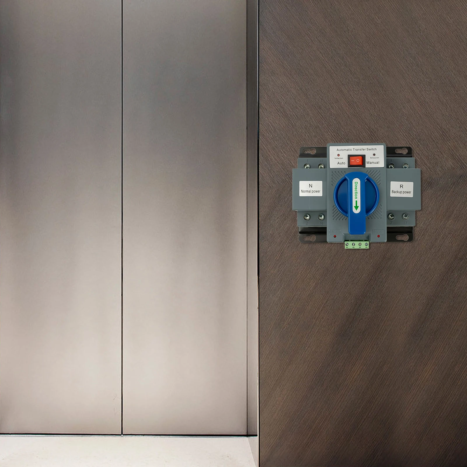 Dual Power Automatic Transfer Switch 2P 63A 110V Auto/Manual Mode Generator Changeover Switch Uninterrupted Power