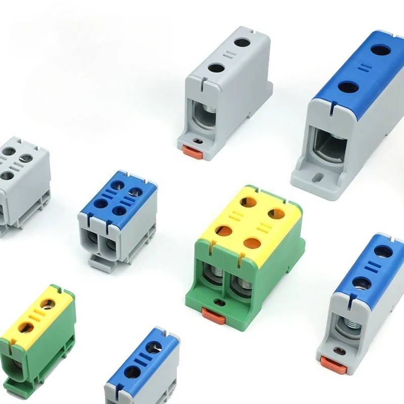 1Pcs Aluminum Distribution Block Din Rail Mounting WKL 50/95/150/240 mm² Cable Power Connector Terminal Block Box - view 2