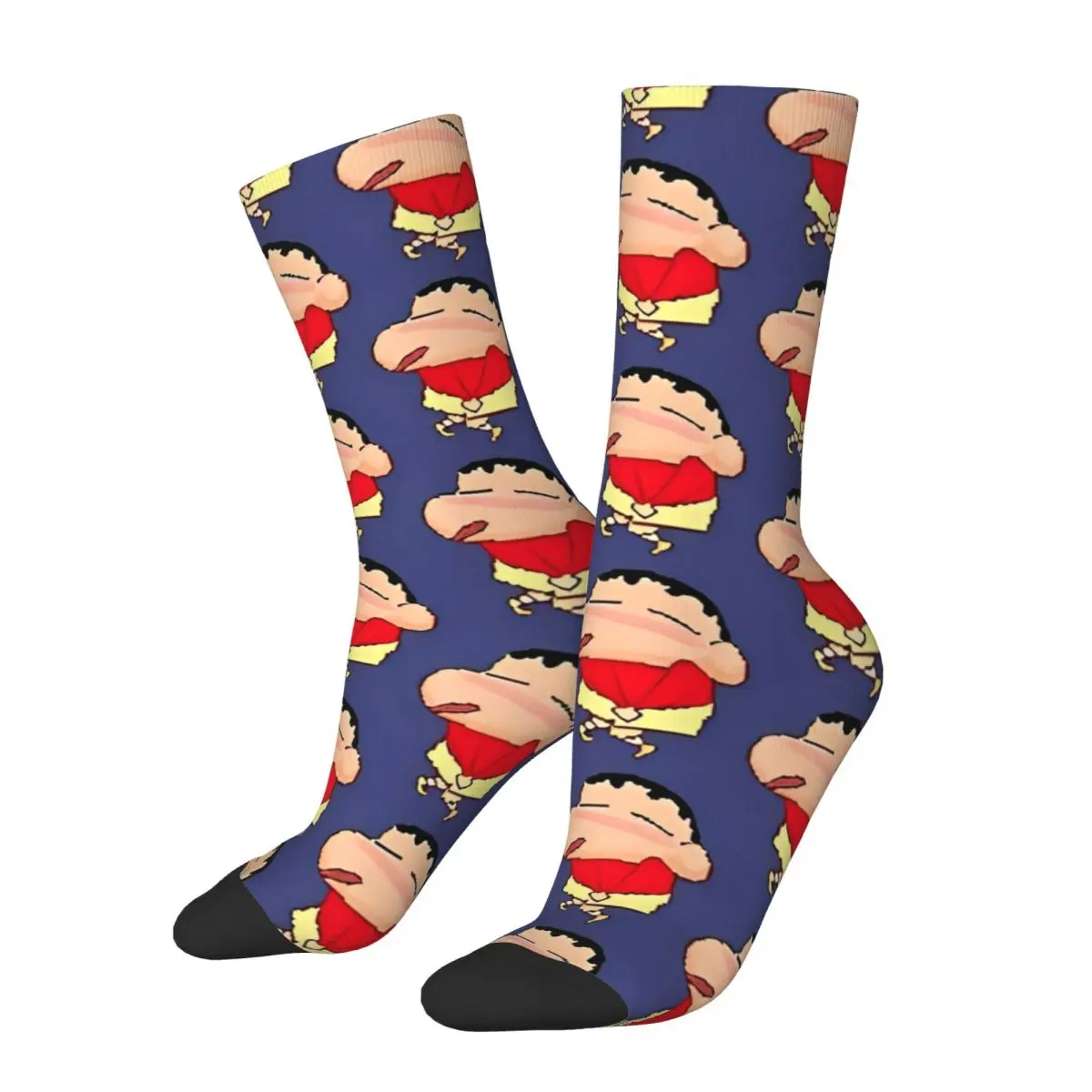 Bit Shin-Chan Socks Men's Women's Fashion Pee Shinnosuke Anime Sleeve Japanese Socks Hip Hop Spring Summer Autumn Winter Middle