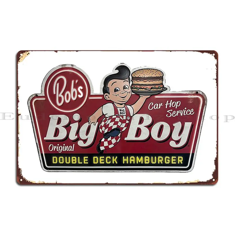 Shoney S Big Boy Garage Guru Metal Plaque Poster Wall Decor Kitchen Kitchen Customized Cinema Tin Sign Poster