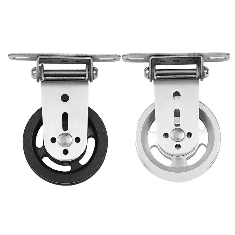 Wall Mount Home Gym Rotating Silent Pulley Bodybuilding Pulley Lat Lift Cable Muscle Pulley Mute Swivel Bearing Wheel Fitness