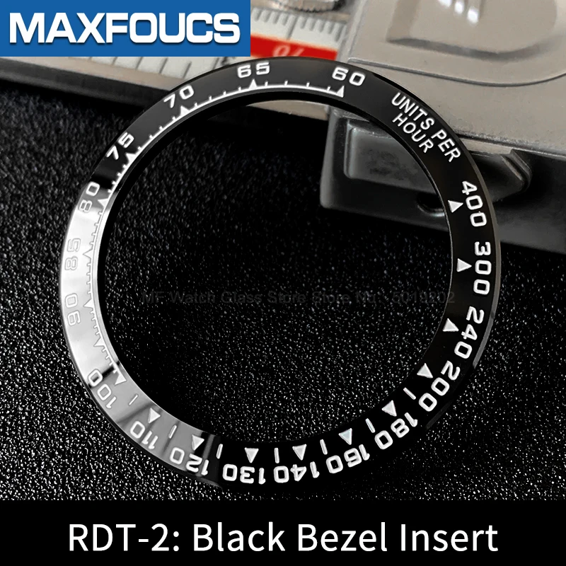 Sloped Ceramic Bezel insert  Slopping bezel 38.5*30.5mm For DAYTONA MOD watch parts (No Luminous)