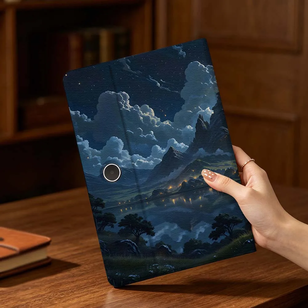Romantic Stars Moon For OPPO VIVO IQOO OnePlus Realme Pad 3 Pro 13 12.1 11.61 11.4 10.36 11 inch Tablet Case Pen Tray