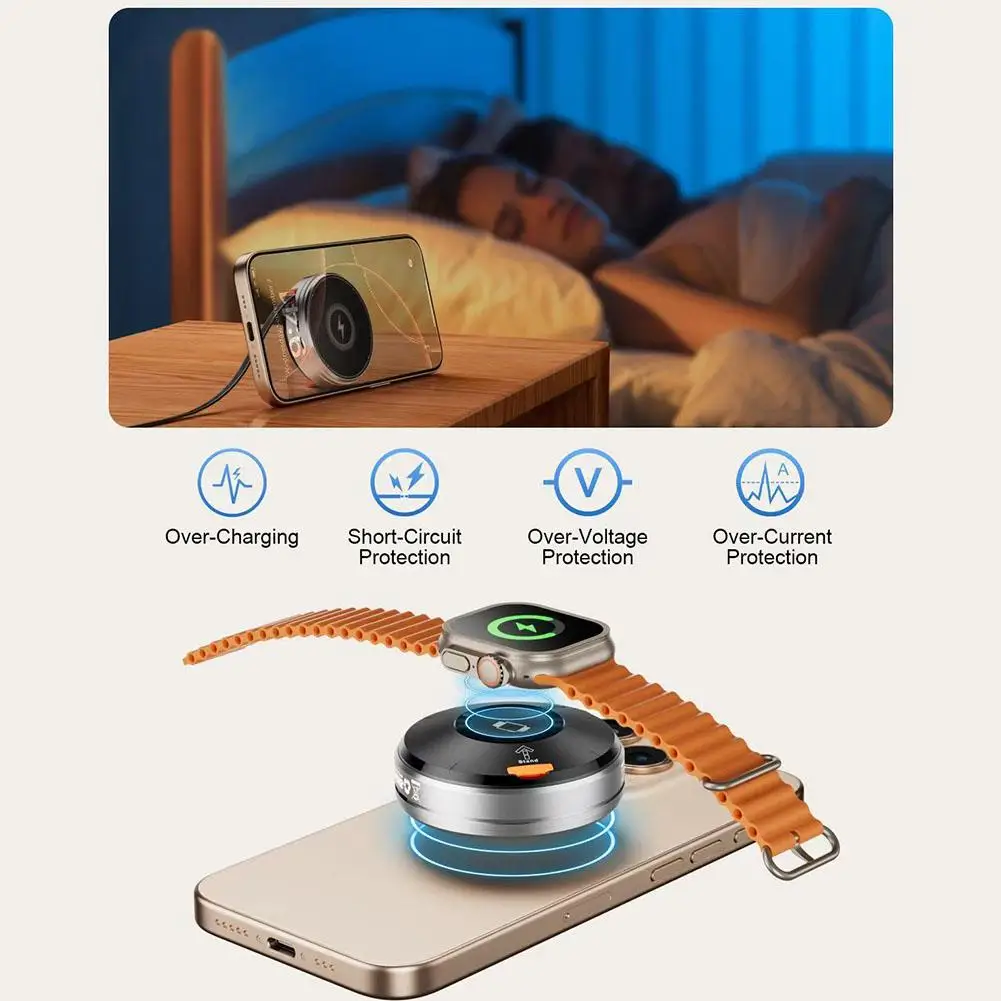 

Для magsafe выдвижной кабель беспроводное зарядное устройство телефон часы наушники аксессуар для быстрой зарядки теплоотводящее зарядное устройство S W3J5