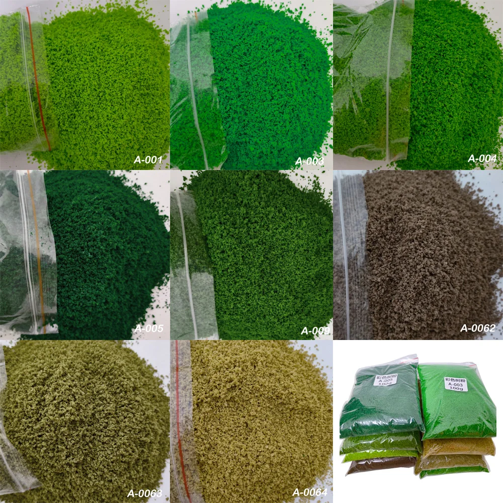 100G Simuliertes Geländepulver/Baumpulver für Modellbau DIY Baumdekorationsmaterial Militärischer Sandtisch Zug-Layout Diorama