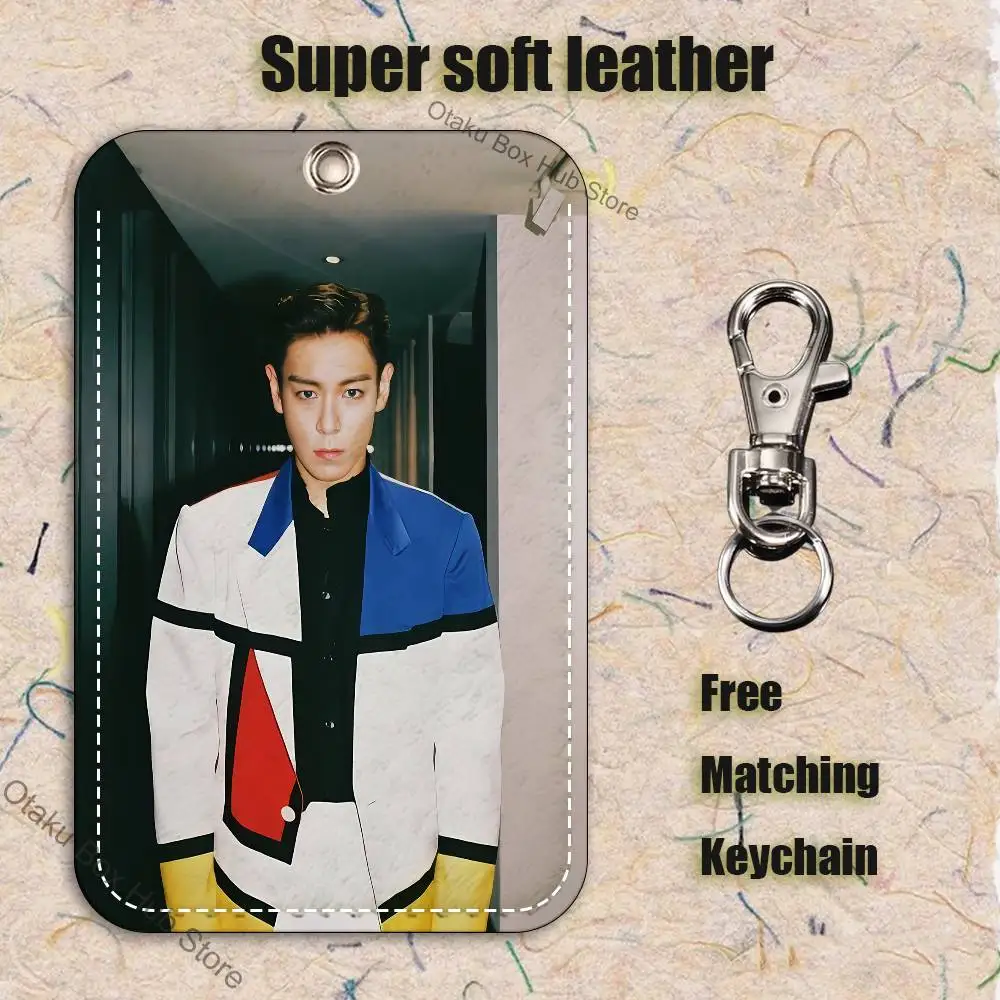 C-Choi s-seung Hyun T-TOP porte-clés pour banque affaires porte-carte de travail carte d'étudiant étui de protection carte de Bus