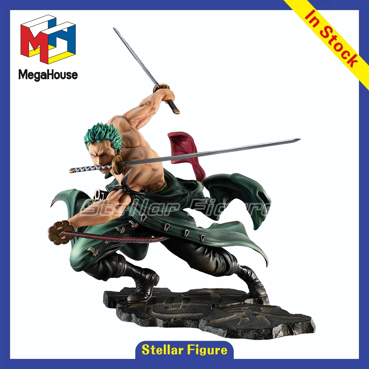 

【SF】В наличии: Коллекционная фигурка MegaHouse Portrait of Pirates SA-MAXIMUM ONE PIECE Roronoa Zoro, масштаб 1/8, модель для подарка