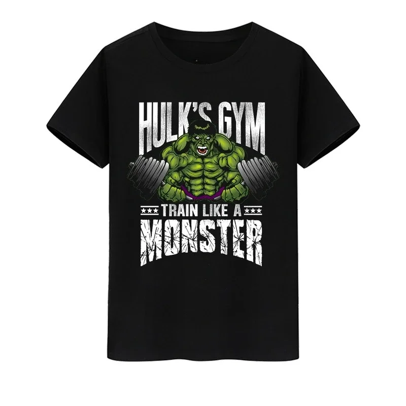 

Marvel Genuine New High Quality Marvel Peripheral Avengers Hulk Hulk Printed T-Shirt Men's and Women's Loose Short Sleeves