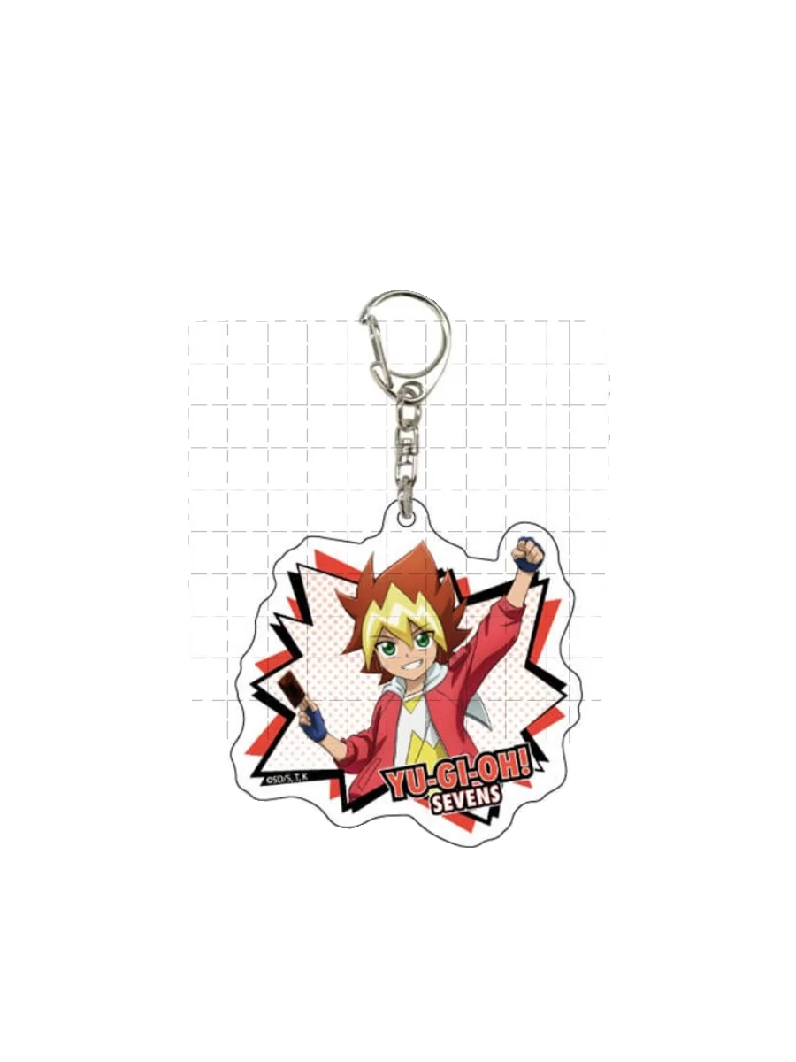 Jeu Yu-Gi-Oh! SEVENS-Porte-clés en acrylique avec pendentif pour cadeau, figurine d'anime au beurre, YuGiOh, 207 Oudou, Luke hypothécaire suhisa, Kamijou