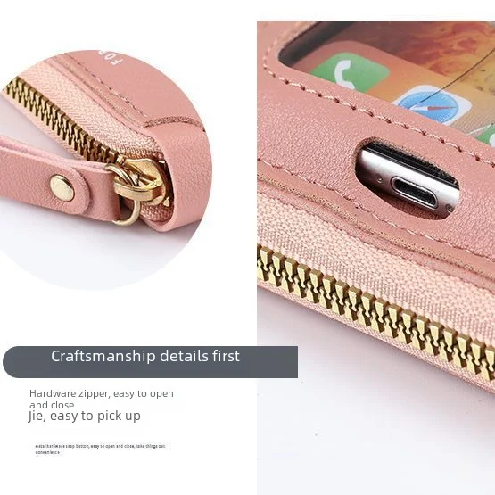 Touch Screen Anti-theft Multifunctional Single Shoulder Bag Women Transparent Mini Wallet Mobile Phone Bag Fresh Sweet Style