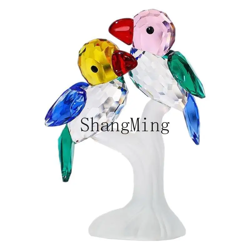 

DSA crystal bird magpie parrot ornament light luxury living room bedroom entrance home decoration high-end housewarming gifts