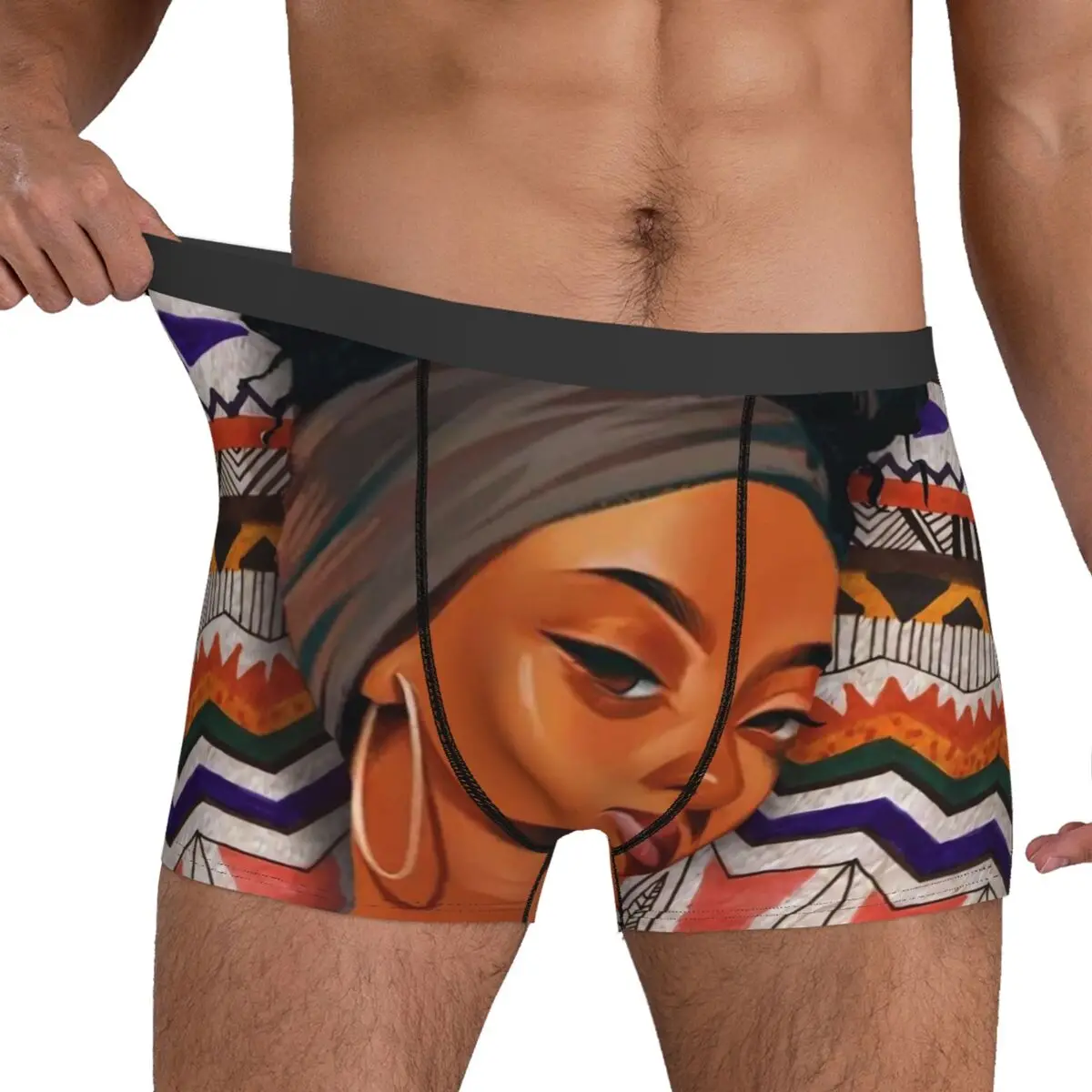 

Женское нижнее белье с принтом, африканская красота, женские мужские шорты, трусы, простые боксеры, высокое качество, трусы большого размера на заказ