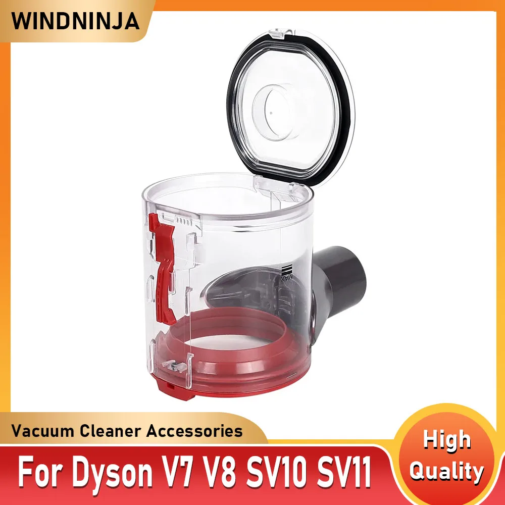 For Dyson V8 V7 Dust Bin Accessories For Dyson SV10 SV11 Handheld Wireless Vacuum Cleaner Dust Bucket Garbage Bin Canister Parts