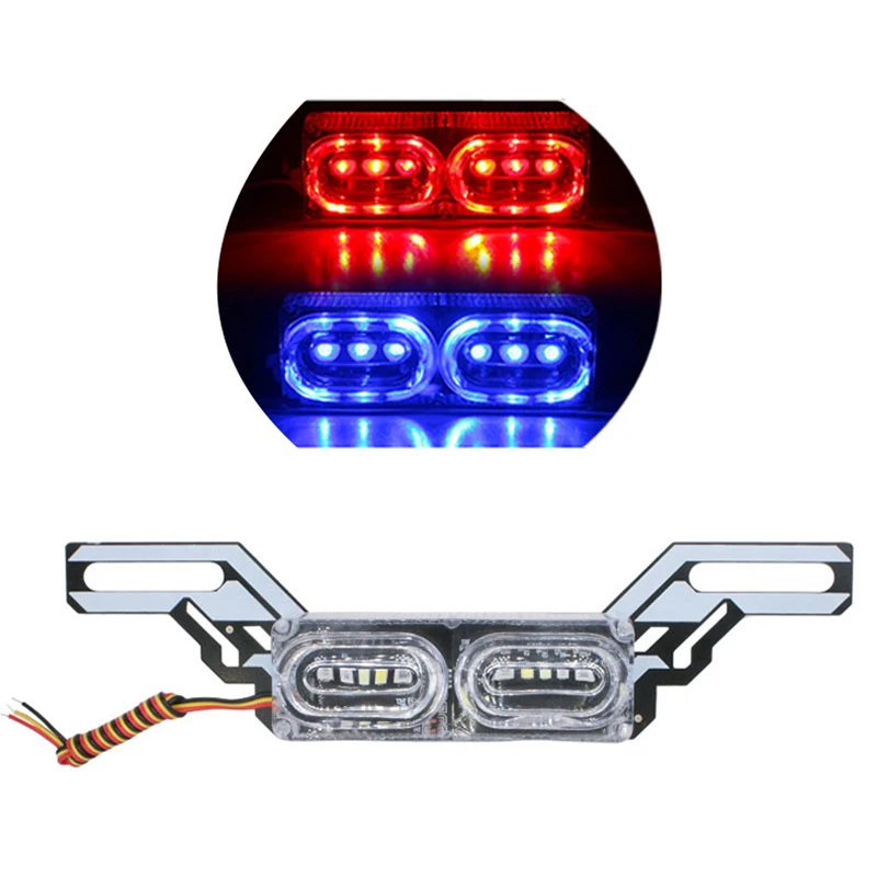 Motorcycle LED Strobe Brake Stop Lamp Flashing License Plate Light RGB Colorful Turn Signal Warning Rear Tail Light Universal