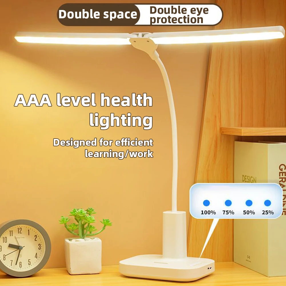 

Multifunctional LED Desk Lamp With Usb Charging Port Dimmable Eye Protection Desk Light For Home Office Dormitory