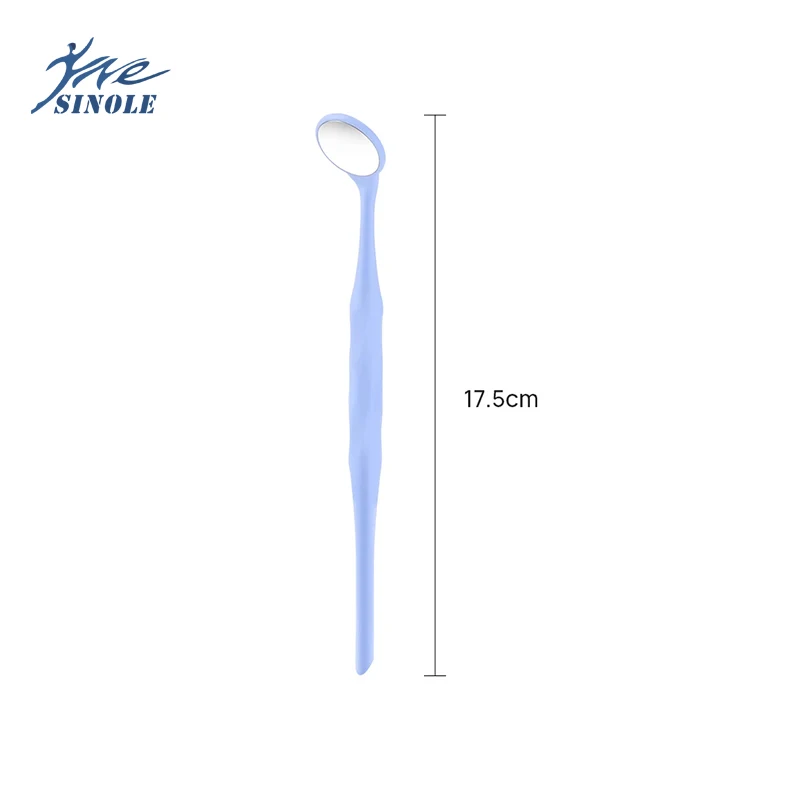 10pcs/Box Dental Double Sided Mouth Mirrors Autoclavable Surface Exam Reflectors With Handle Random Colors Oral Tooth Whitening - Image 5