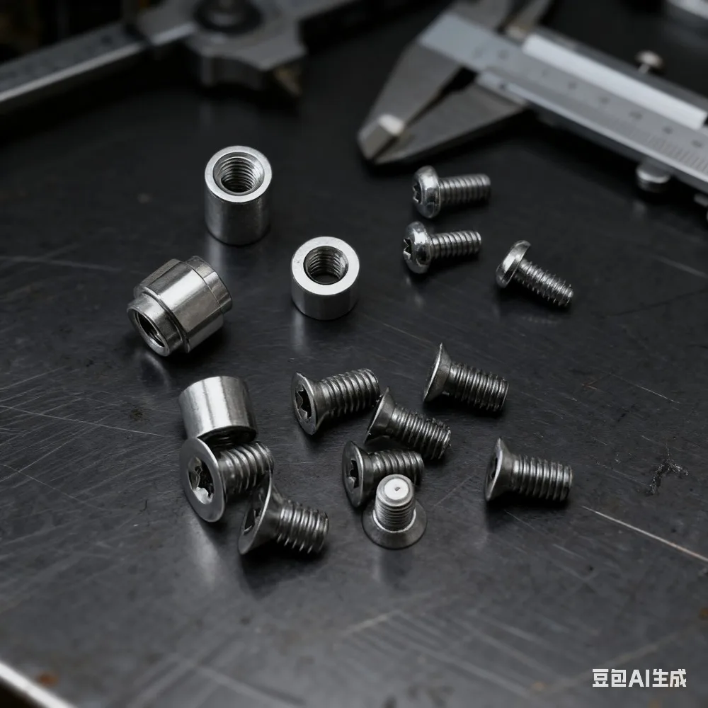 مسامير مقبض تيتانيوم TC4 لـ Yojimbo 2/2C - تشكيله باستخدام الحاسب الآلي، بأكسيد 3 ألوان، 3.3 جرام خفيفة الوزن