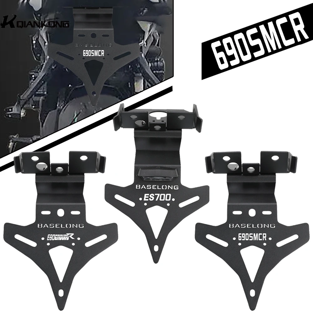 

Motorcycle Rear Tail Tidy Fender Eliminator Kit FOR Gas Gas SM 700 ABS ES 700 ABS 2022-2025 2026 License Plate Holder LED Light