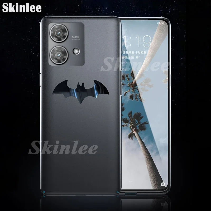 Skinlee Case For Motorola Edge 40 Neo 5G Handsome Mirror Logo Matte Shockproof Soft Shell For Moto Edge 40 Pro G34 Phone Cover