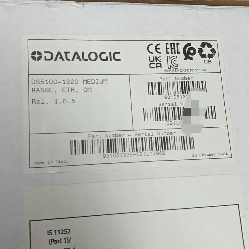 Datalogic DS5100-1320 Barcode Scanner, Ethernet interface, OM version, software 1.0.5