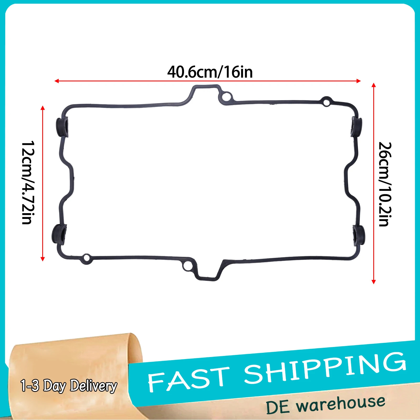 Guarnizione in Gomma per Coperchio Valvole Motore Compatibile con Suzuki GSF 1200 Bandit GSX GSXR 1100 GSX-R Sostituisce 11173-06B01