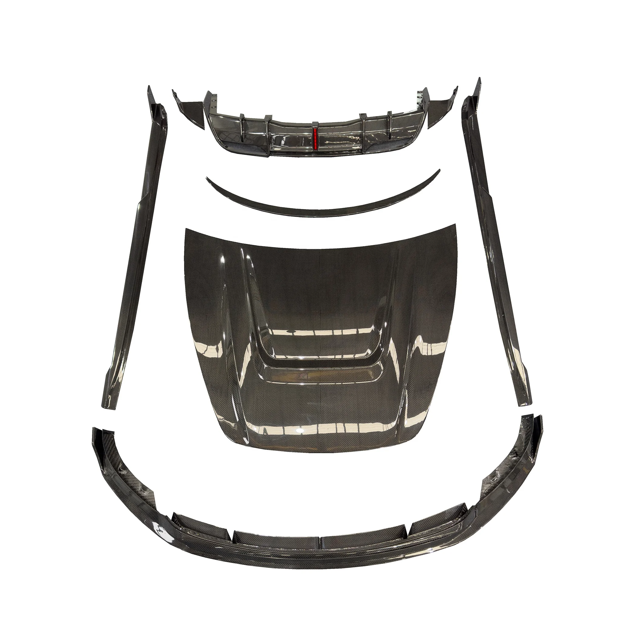 Z-ART Model 3 طقم هيكل من ألياف الكربون الجافة لطراز Teslas 3 Prepreg ألياف الكربون Aerokit لـ Teslas 3 2023+