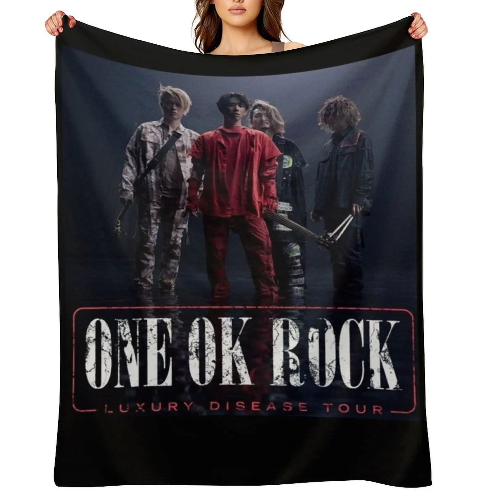 

one ok rock Classic Throw Blanket Flannels Polar Plaid for babies Blankets