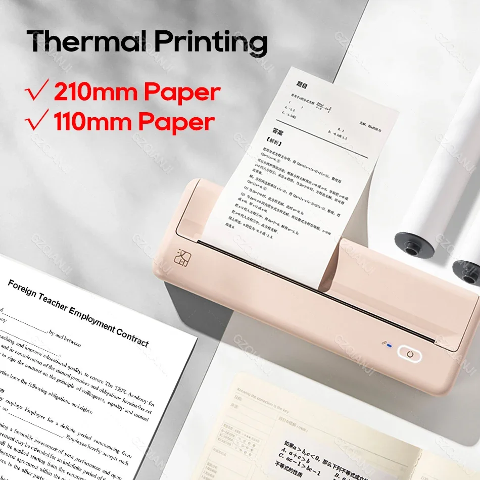 Small Printer HPRT MT810 A4 Portable Wireless Mini Hand Thermal Label Pocket Printer Sticker Machine Impresora Portatil