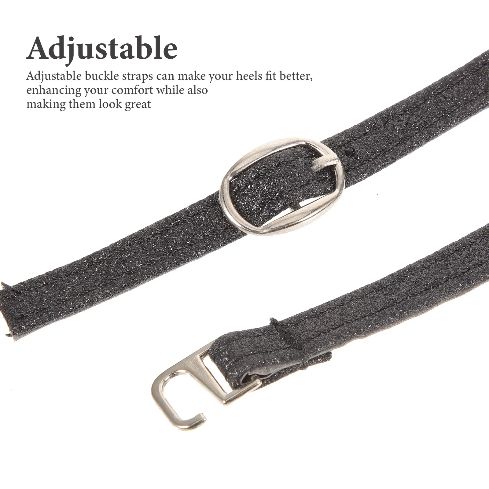 

1Pair Adjustable Detachable Heel Shoe Straps Replacement Buckle Straps for Women High Heel Shoes Shoe Strap Extender