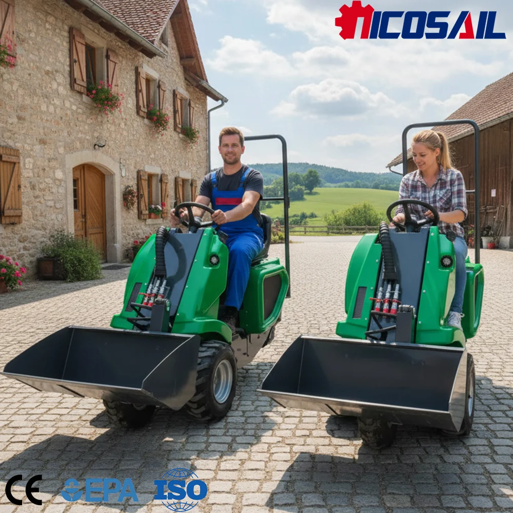 

Mini 3-Wheel Skid Steer Loader Custom Euro 5 Eco-Friendly European CE Certified High-Performance