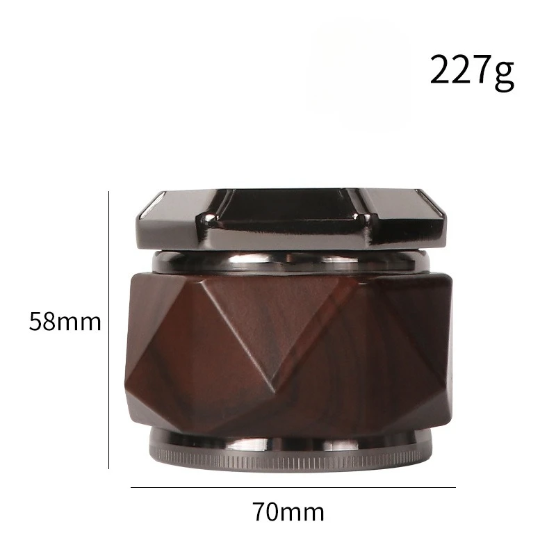 70mm Zinc Alloy Herb Grinder Diamond Pattern 4 Layer Manual Tobacco Grinder Spice Crusher