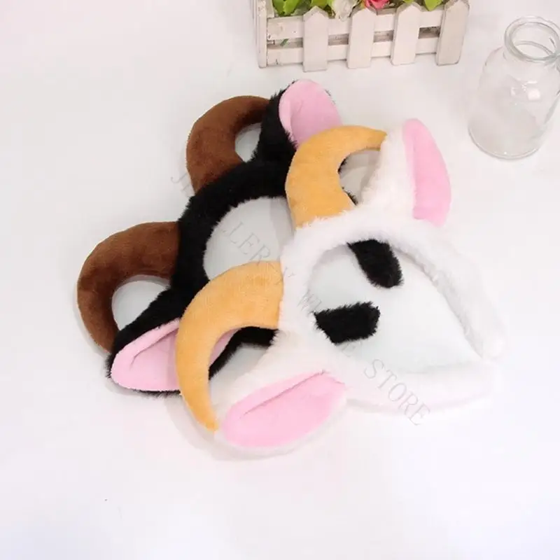 R7UF Fun Sheep Ear Hair Accessory Cartoon Cosplay Hairpieces Great For Live Streams